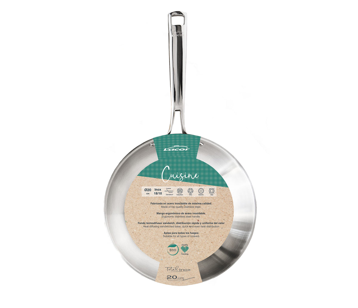 Sarten Acero Inoxidable Lacor (Ø 20 - 28)