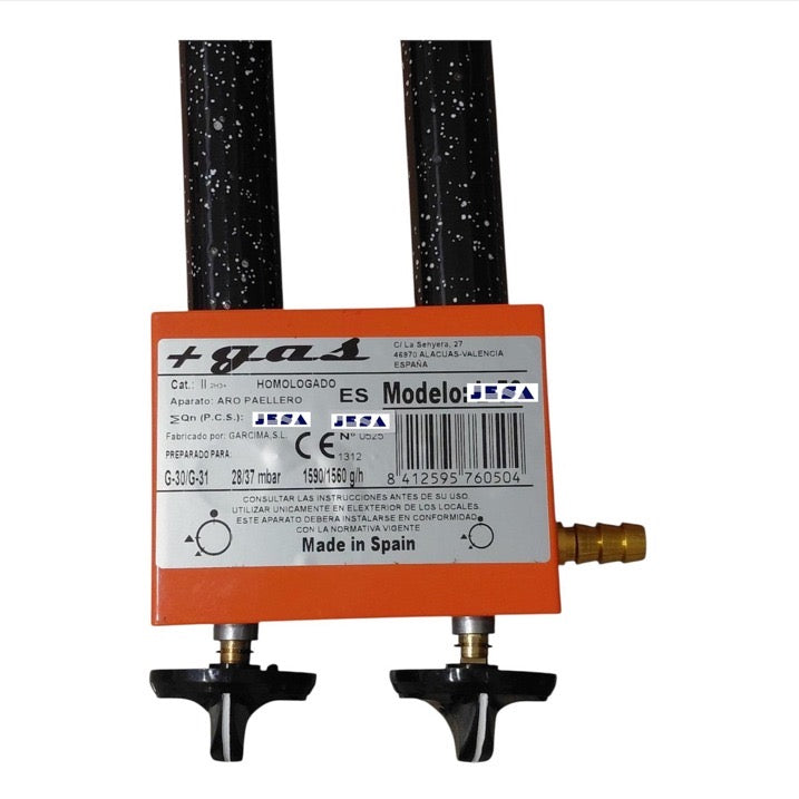 Paellero de gas plano 3 aros (Ø 40 - 50)