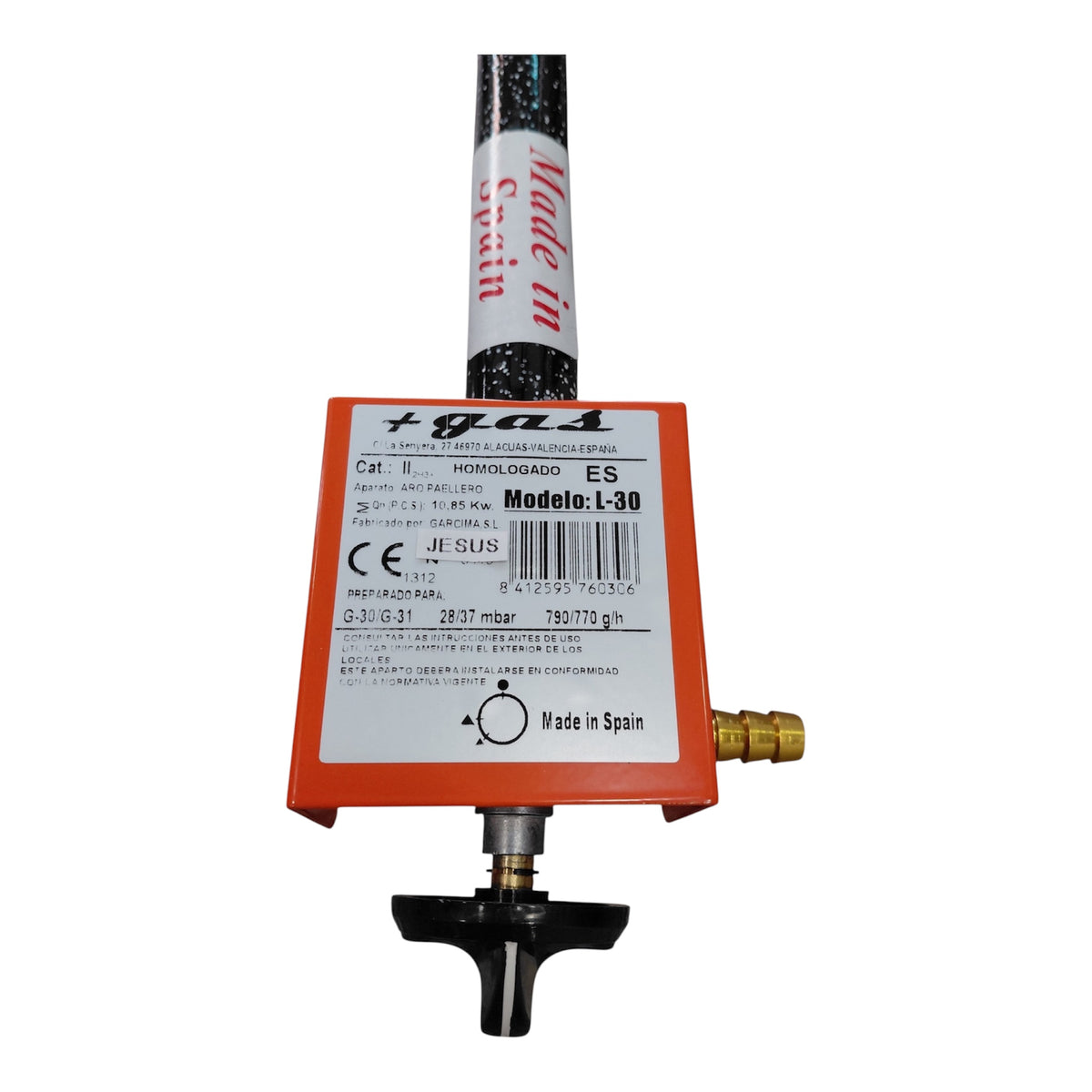 Paellero de gas plano 2 aros (Ø 30)