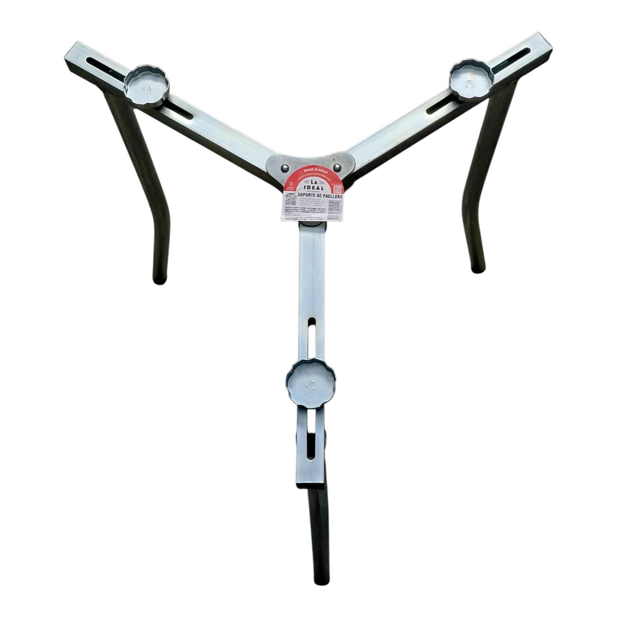 Soporte paellero plegable y regulable
