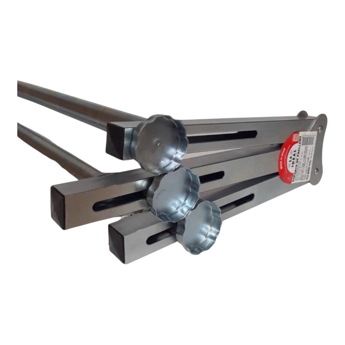 Soporte paellero plegable y regulable