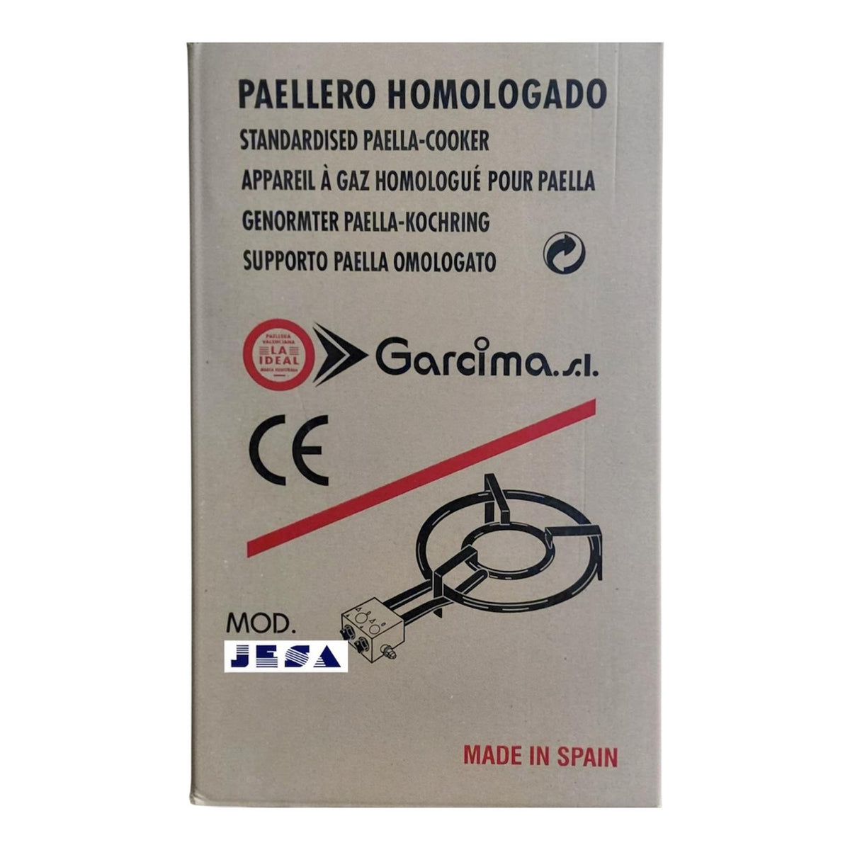 Paellero de gas 2 aros (Ø 30 - 50)