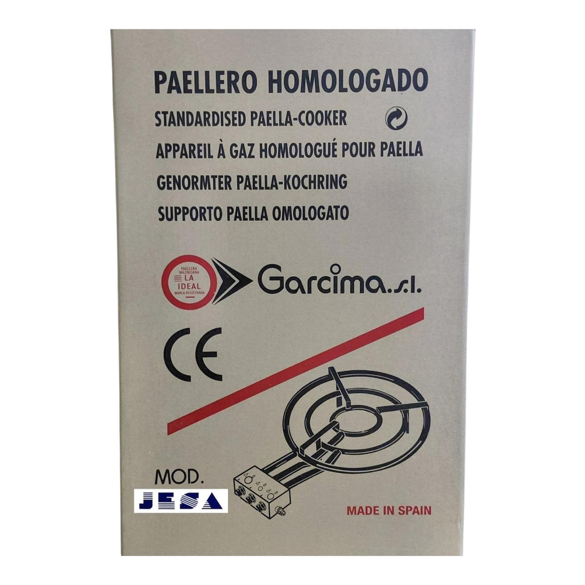 Paellero de gas 3 aros (Ø 45 - 70)