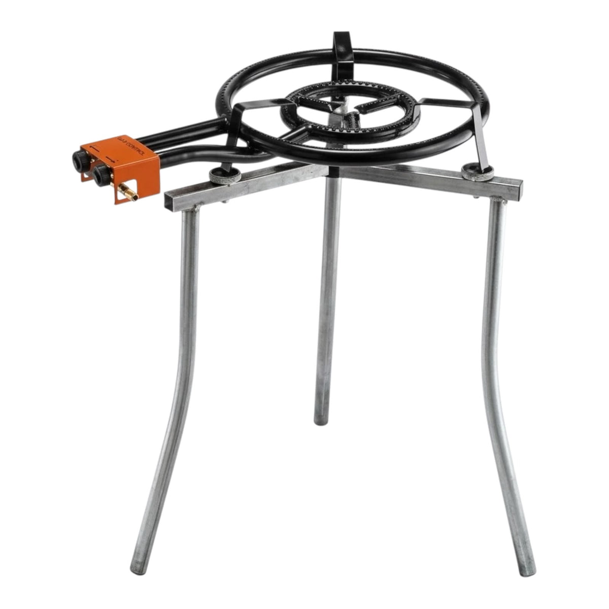 Soporte paellero plegable y regulable