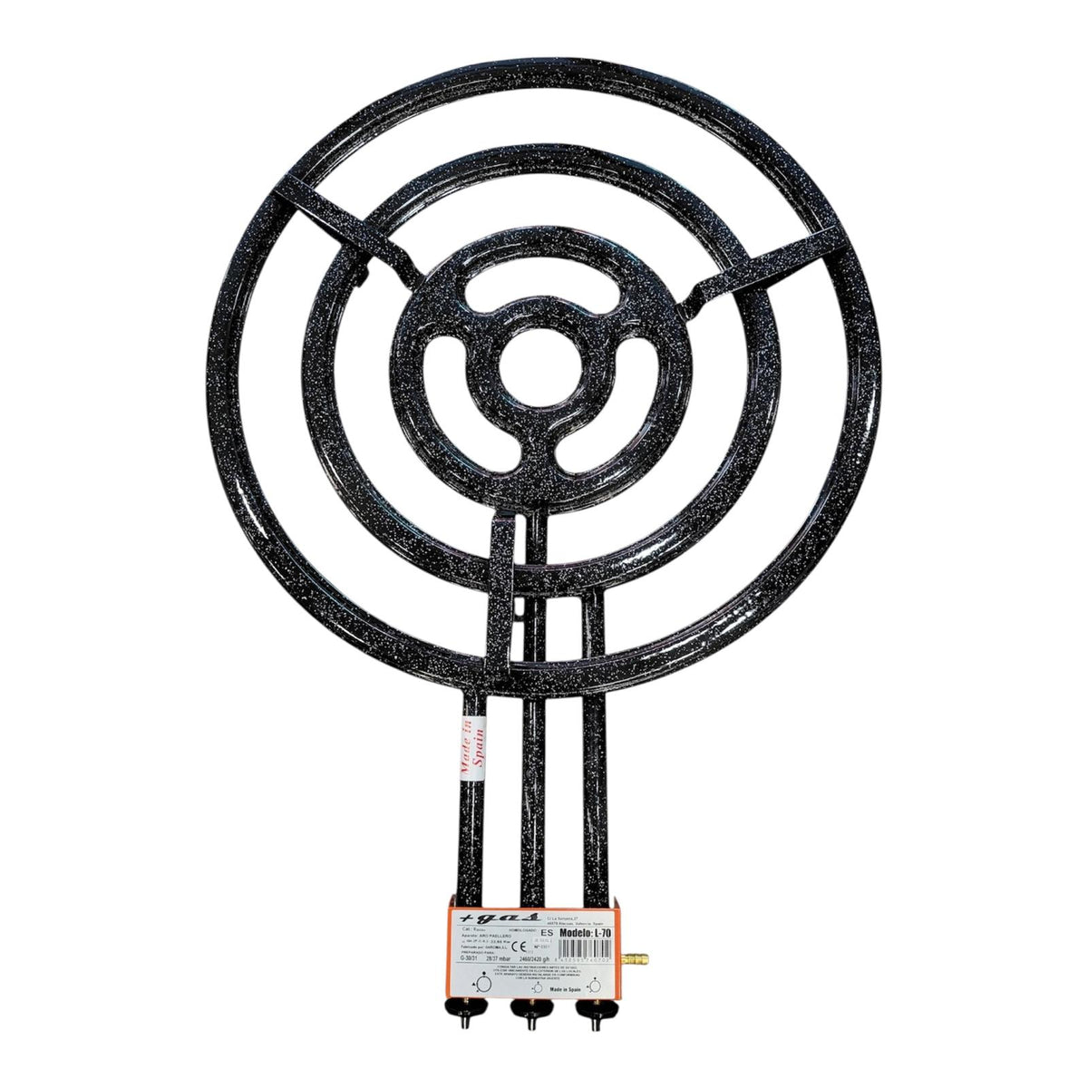 Paellero de gas plano 4 aros (Ø 60 - 70)