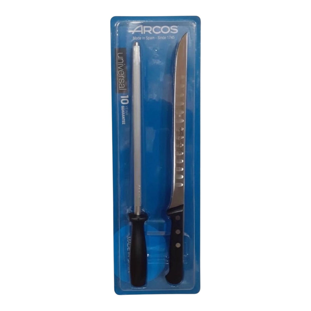 Cuchillo Jamonero y Chaira Arcos