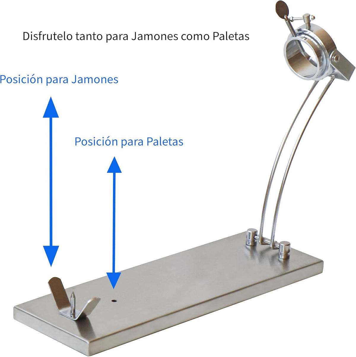Lote Jamonero Acero Inox. y Cuchillos