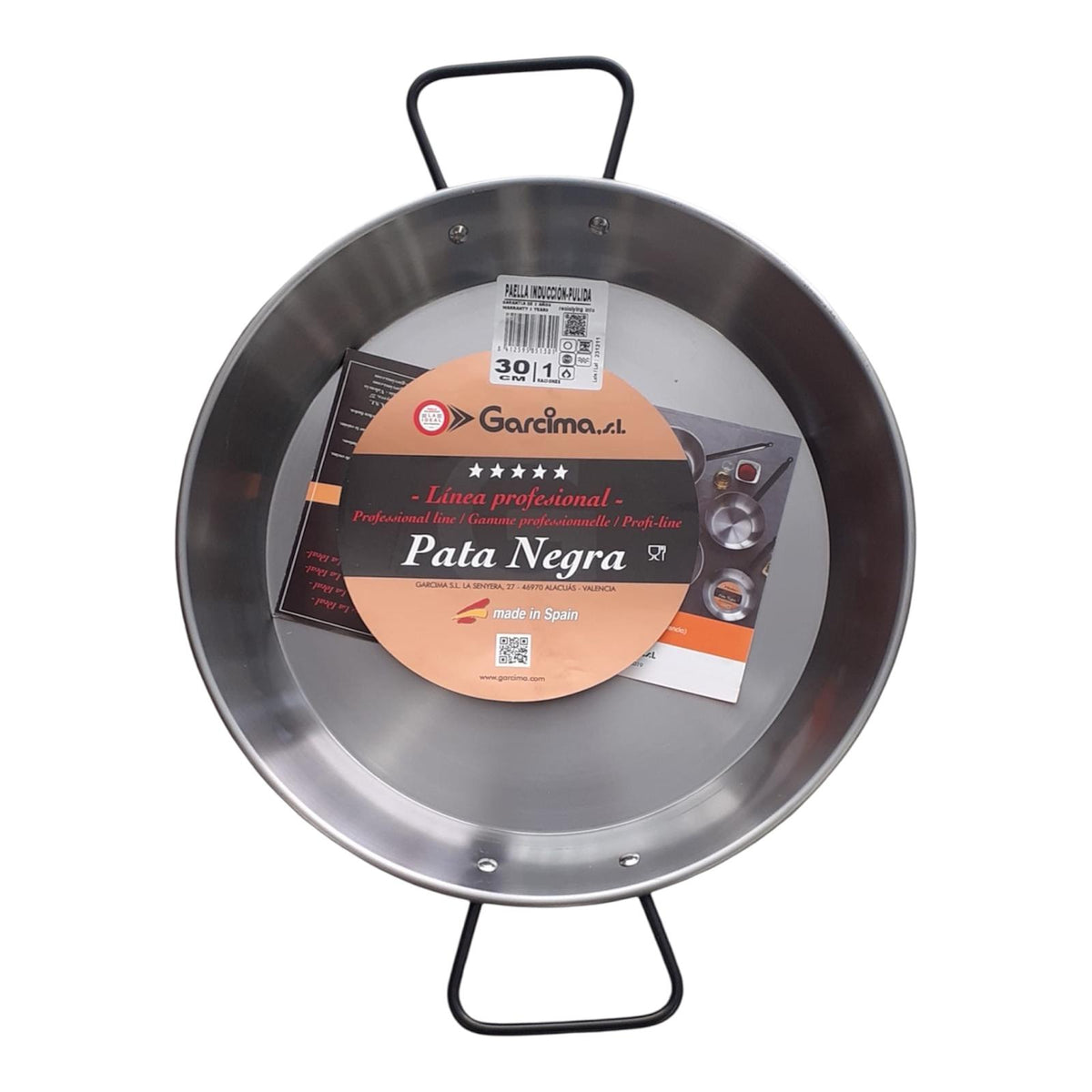 Paella Inducción Pulida (Ø 30 - 42)